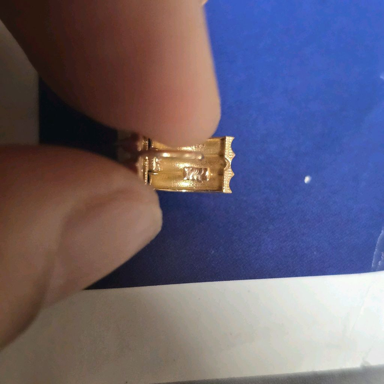 18k핑크골드 세줄 링 귀걸이 이미지