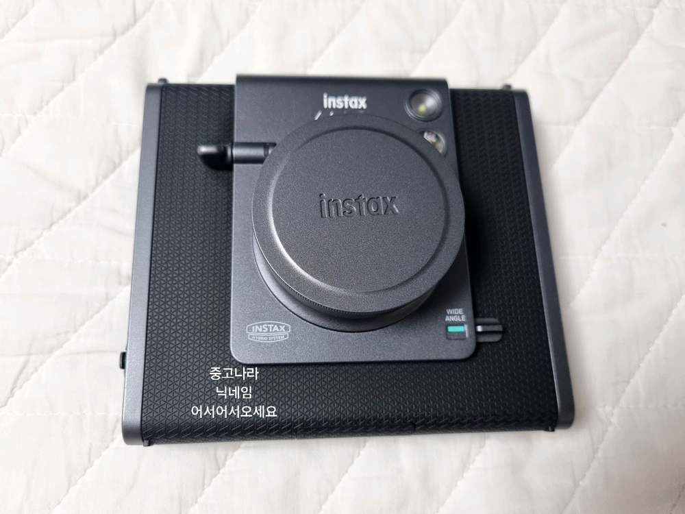 새상품 인스탁스 와이드에보+블랙케이스+후지필름 10장 폴라로이드 즉석 카메라 와이드 에보 이미지