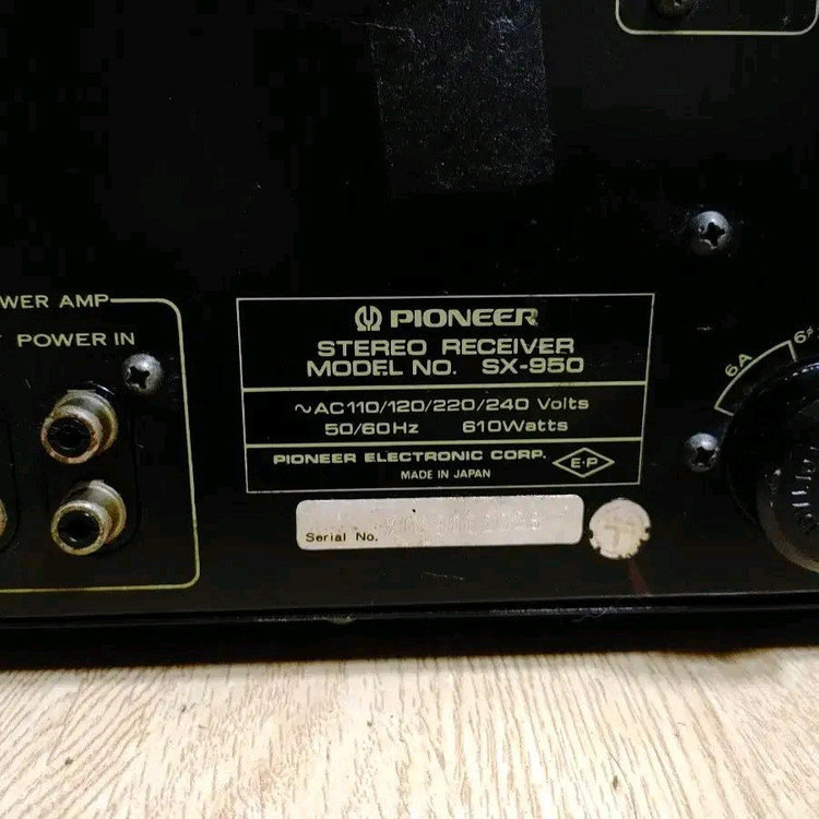파이오니아 PIONEER SX 950 리시버 (오디오 앰프 스피커 LP 이미지