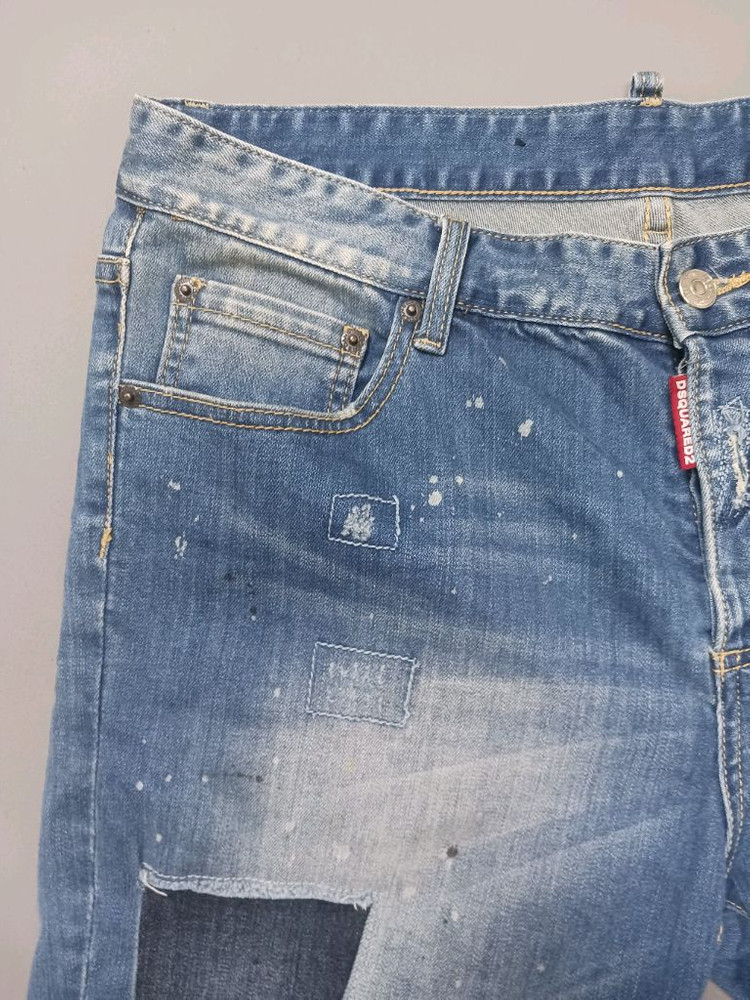 [36] 디스퀘어드2 수갑진 데님 쇼츠 반바지 이미지