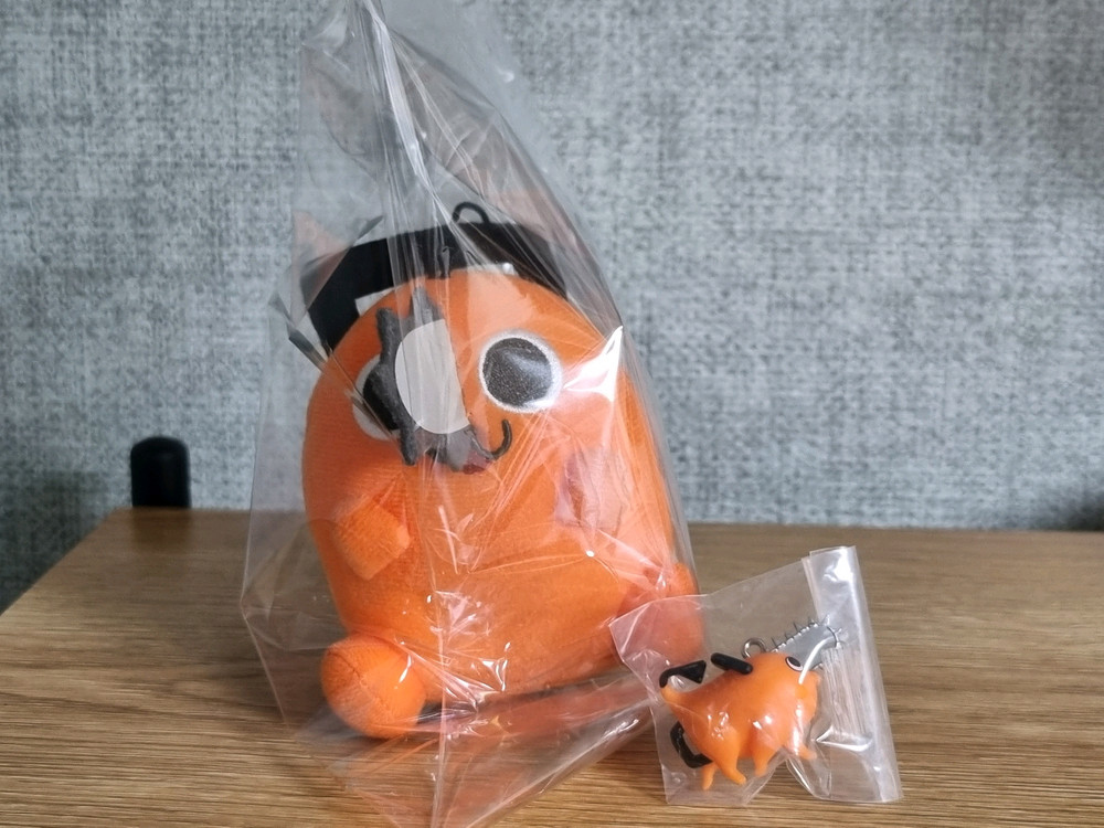 네고가능, 새상품 체인소맨 포치타 인형키링, 피규어키링 세트 일괄 이미지