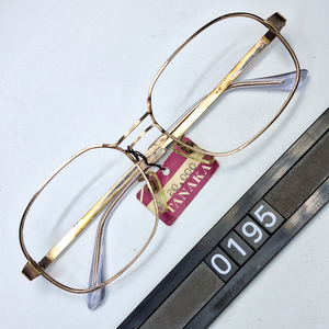 80s 일본 빈티지 데드스톡 미사용/오벌 라운드 안경테 52mm 여성용 골드 투브릿지 레트로 클래식 아이웨어 패션 이미지