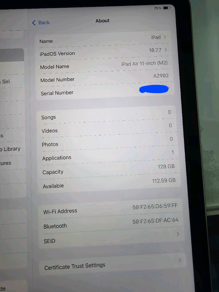 아이패드 에어6 11인치 M2 128GB wifi 스타라이트 이미지