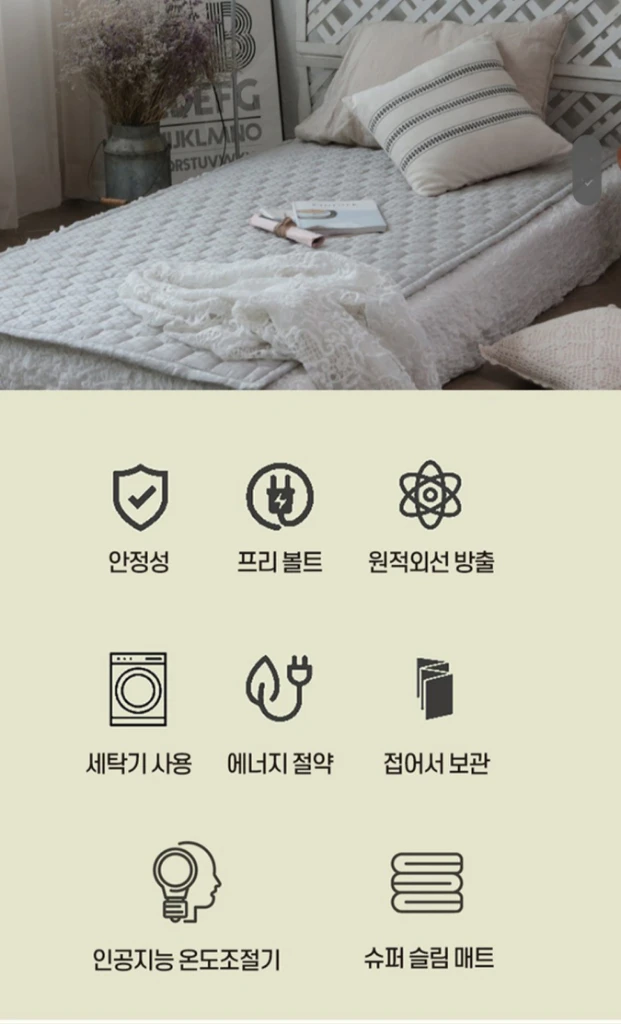 새상품 맘스품 탄소섬유 발열 카본 온열매트(커버포함) 이미지