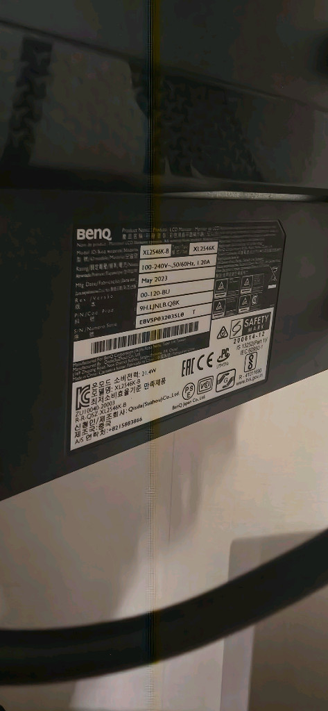 벤큐 xl2546k 이미지