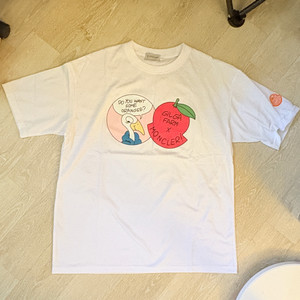 콜라보 오렌지 프린트 반팔티 이미지