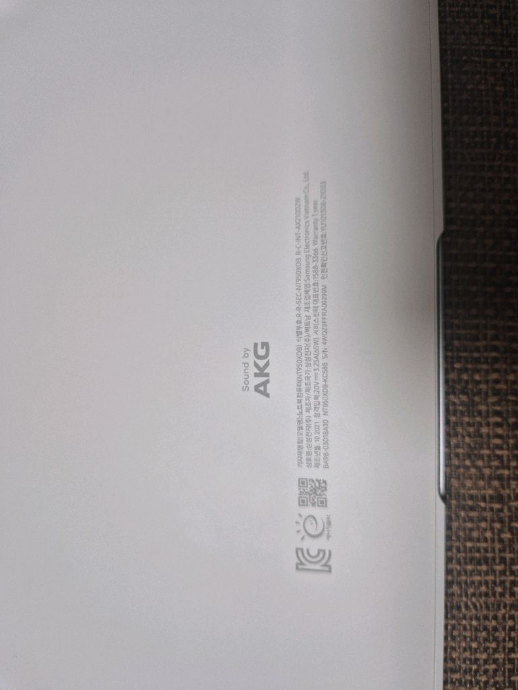 삼성 갤럭시북 프로 NT950XDB-KC58S 이미지