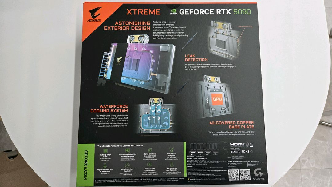 rtx5090어로스 워터블럭 슈라우드 (부품용) 이미지
