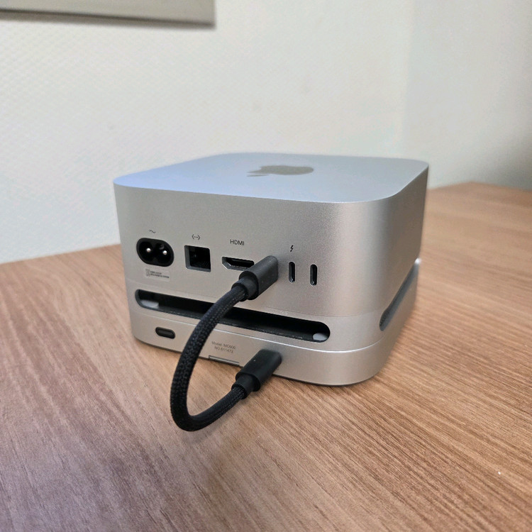 M4맥미니+usb4 ssd enclosure+dust cover+1TB NVMe sad gen4+맥용BT키 이미지