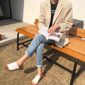 가내스라(ganaesra) 오디네르 헤링본 린넨자켓 프리사이즈 새상품 이미지
