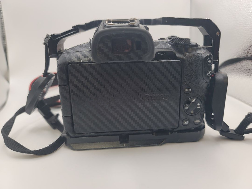 캐논 eos r50 미러리스 카메라,18-150 렌즈,스몰리그 케이지,리모컨 이미지