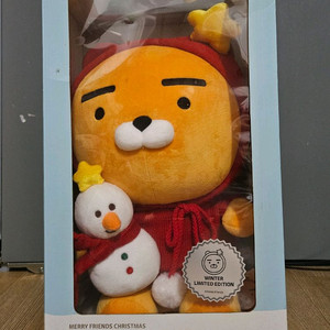 새상품 카카오프렌즈 눈사람 라이언 인형 대형 크리스마스 한정판 이미지