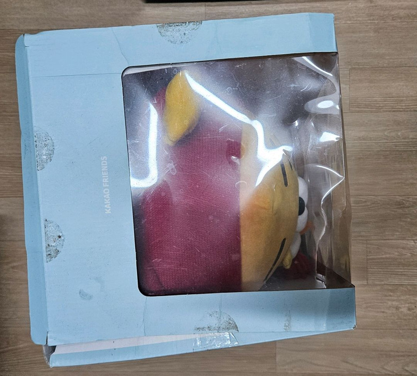 새상품 카카오프렌즈 눈사람 라이언 인형 대형 크리스마스 한정판 이미지