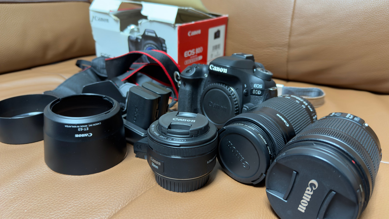 캐논 EOS 80D 판매 합니다. + 렌즈 3개 이미지