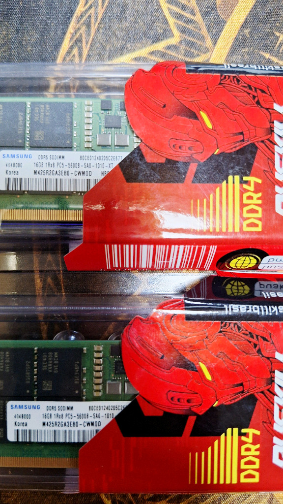 삼성 ddr5 16g 5600 노트북램 4개 팝니다. 이미지