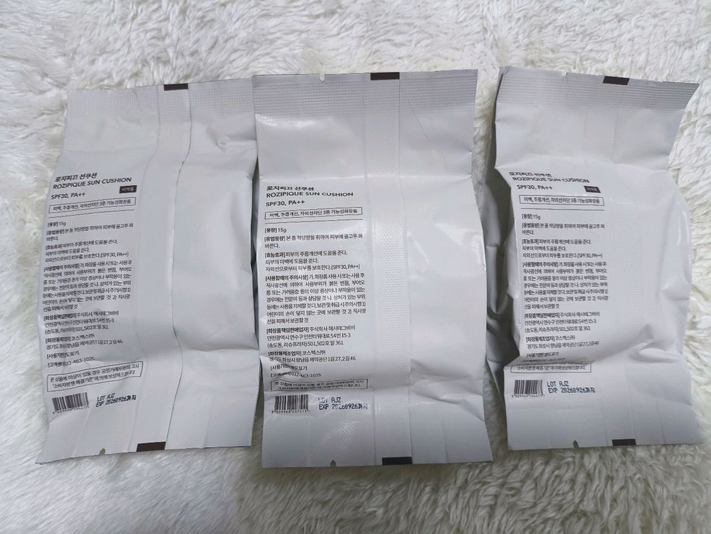 (무료배송) 새상품 로지피끄 선쿠션 3개일괄 이미지