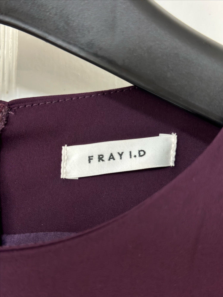 [FRAY I.D] 프레이아이디 퍼플 셔링 롱 원피스 새제품 이미지