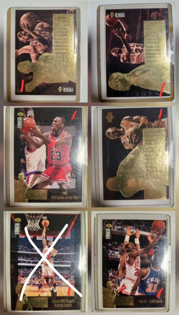 NBA 카드 마이클 조던 카드 모음 이미지