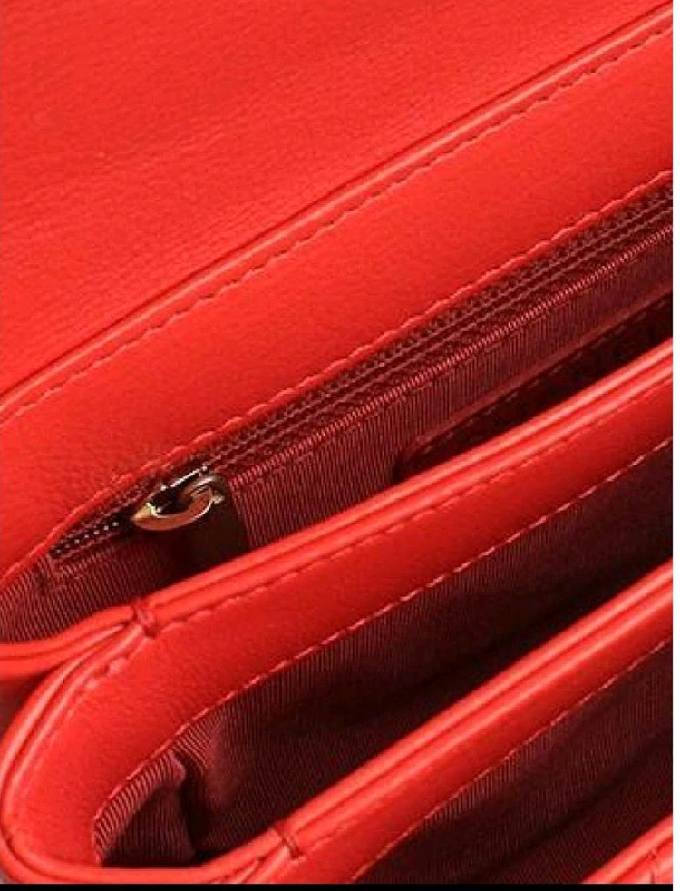 Chanel Red Chain Bag 정품 금장 코랄레드 토트 숄더백 MMN - S 급 이미지