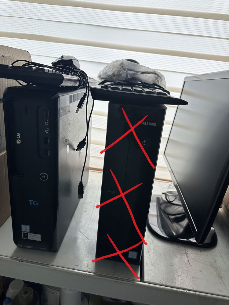인텔 G5400 DDR4 8G SSD250G 사무용 데스크탑 컴퓨터 PC 본체 모니터 이미지