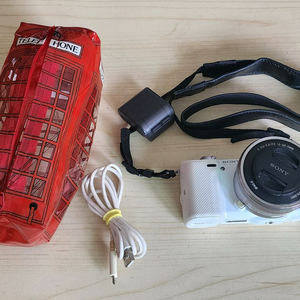 소니 미러리스 NEX-5T 화이트 + 16-50mm+플래쉬 이미지