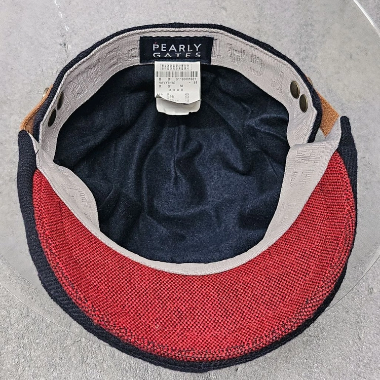 PEARLY GATES 정품 골프 헌팅캡 58cm 이미지
