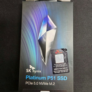[미사용급/풀박스] SK하이닉스 Platinum P51 PCIe 5.0 NVMe M.2 SSD 1TB 이미지