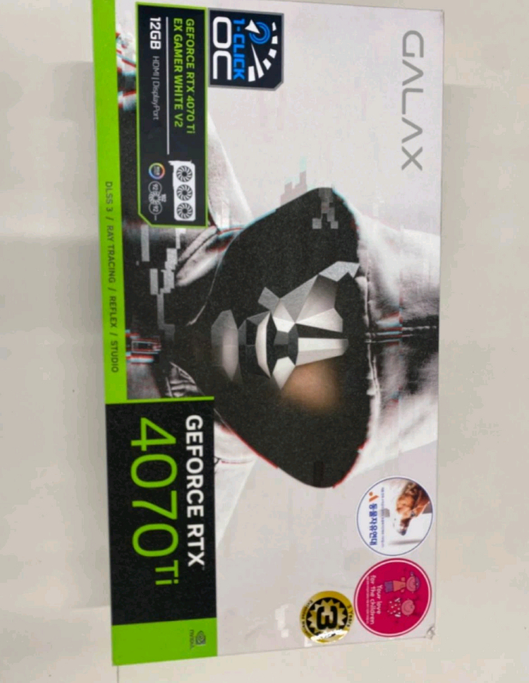 갤럭시 RTX 4070 Ti EX GAMER WHITE V2 이미지