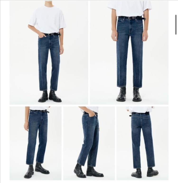 86로 크롭 청바지 34 일괄 이미지