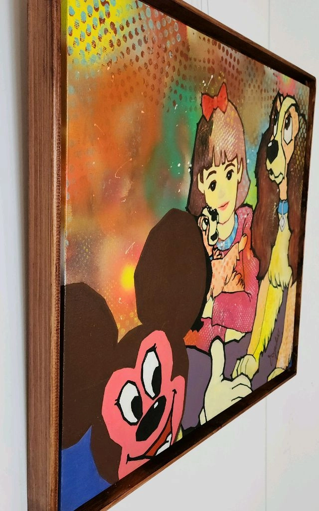 작가 팝아트그림(원화) 원목액자 선물 이미지