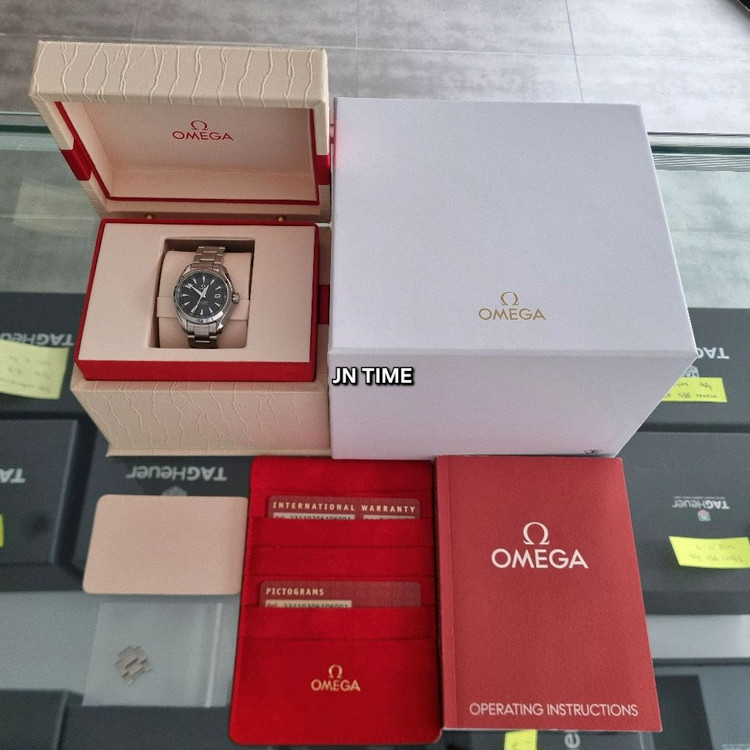 오메가 아쿠아테라 양각 쿼츠 회판 30mm 여성용 이미지