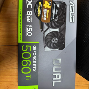 미개봉 지포스 RTX 5060 Ti 듀얼 그래픽카드 이미지