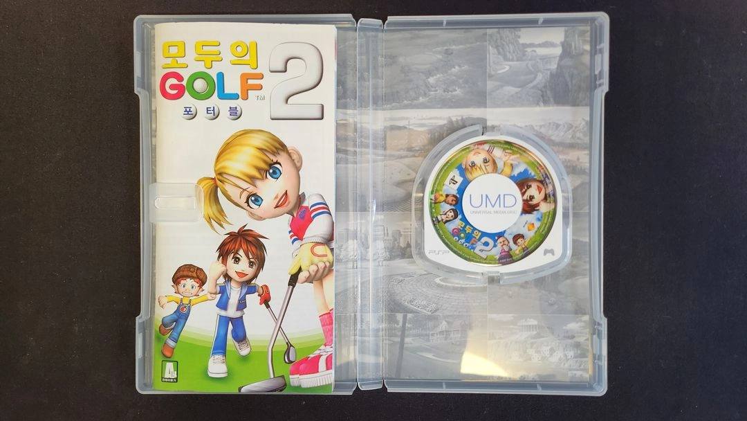 모두의 골프 2 포터블 국내 정발판 상태 최상 케이스 PSP UMD 이미지
