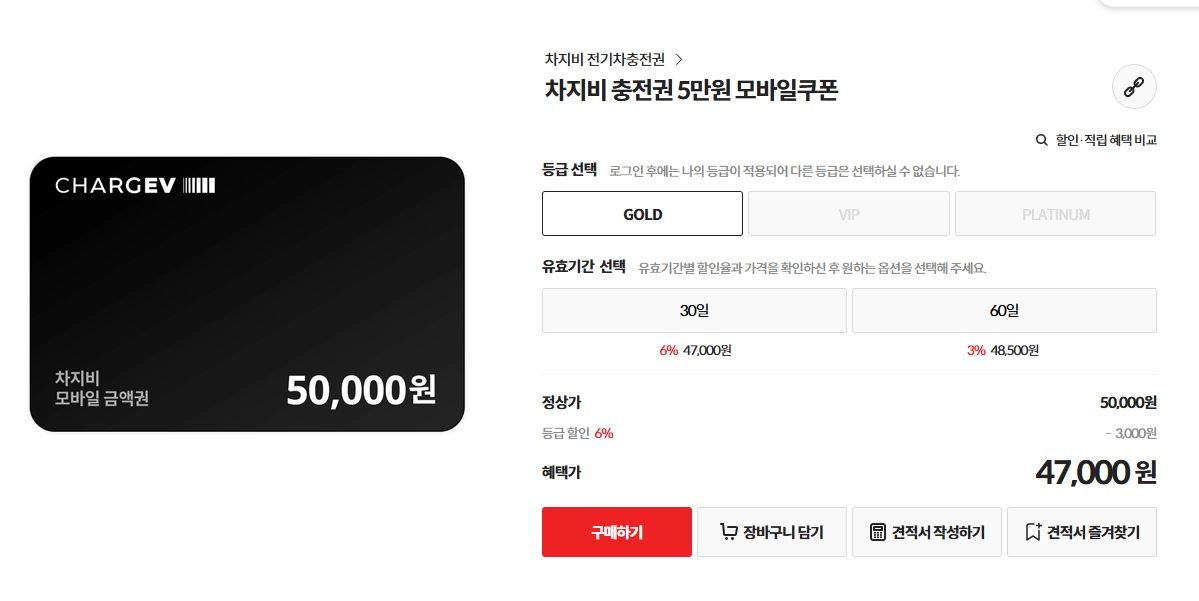 GS차지비 전기차 충전쿠폰 5만원 3장 결제 해주실분 구합니다 - 안심되는 중고거래