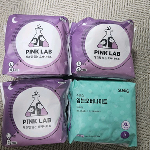 핑크랩 오버나이트 L 4개입 3팩 + 수페스 오버나이트 XL 5개입 1팩 이미지