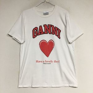 GANNI 가니 하트 반팔 티셔츠 M 이미지
