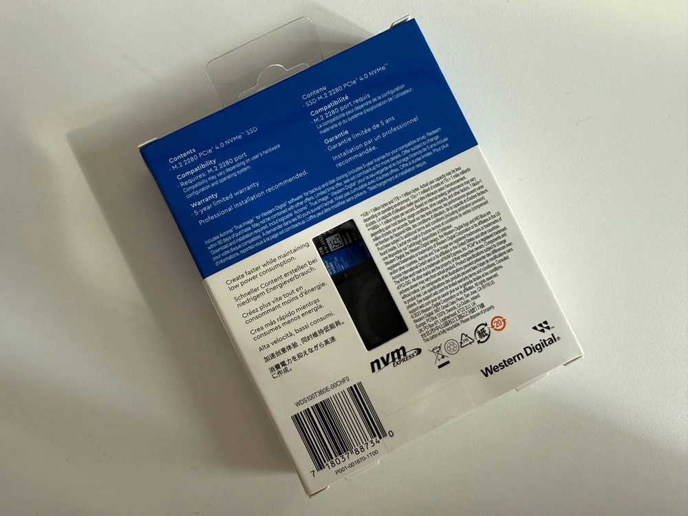 [NVMe SSD]WD SN580 1TB(미개봉) 이미지