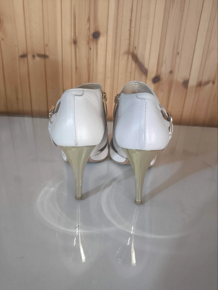 235mm 닥스 오픈토 부티 힐 구두 9cm 이미지