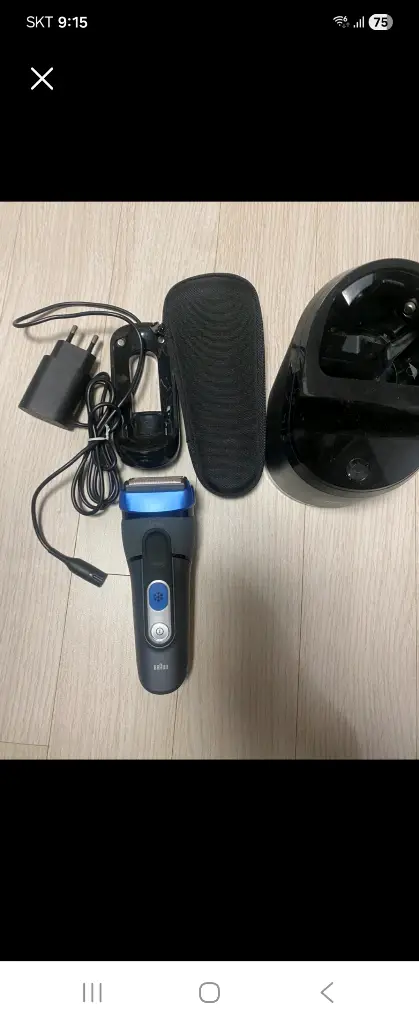 브라운전기면도기 세트 이미지