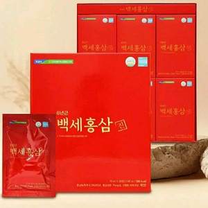 농협홍삼 백세홍삼진 70ml30포5박스 150포 무료배송 쇼핑백포함 이미지