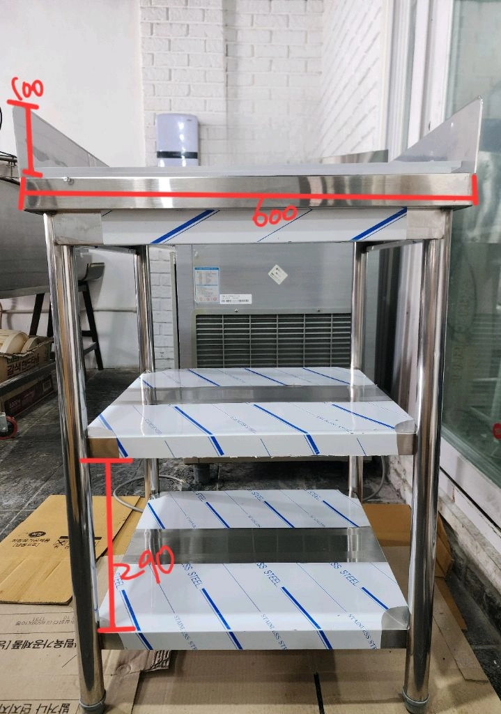 업소용 스텐 3단 작업대 600x600 이미지
