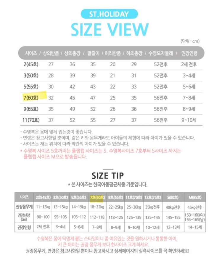 여아 래쉬가드 7호 (7-8세) 상하의 비치캡 세트 이미지