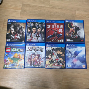 인왕컴플리트,용과같이4,스파이더맨,인왕2,LEGO Worlds,섬의궤적1 Kai,섬란카구라renewal,에이스컴뱃7 이미지