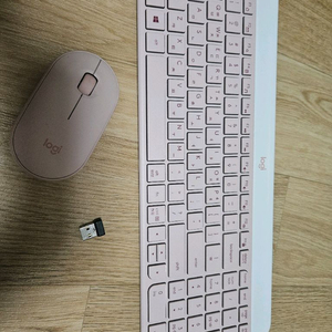 (가격인하)로지텍 저소음 무선 키보드및마우스셋트 이미지
