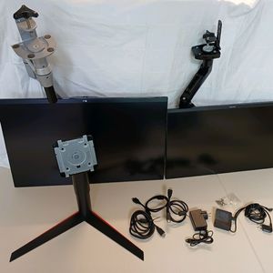 LG 32+삼성 27인치 게이밍 듀얼 모니터 세트 이미지