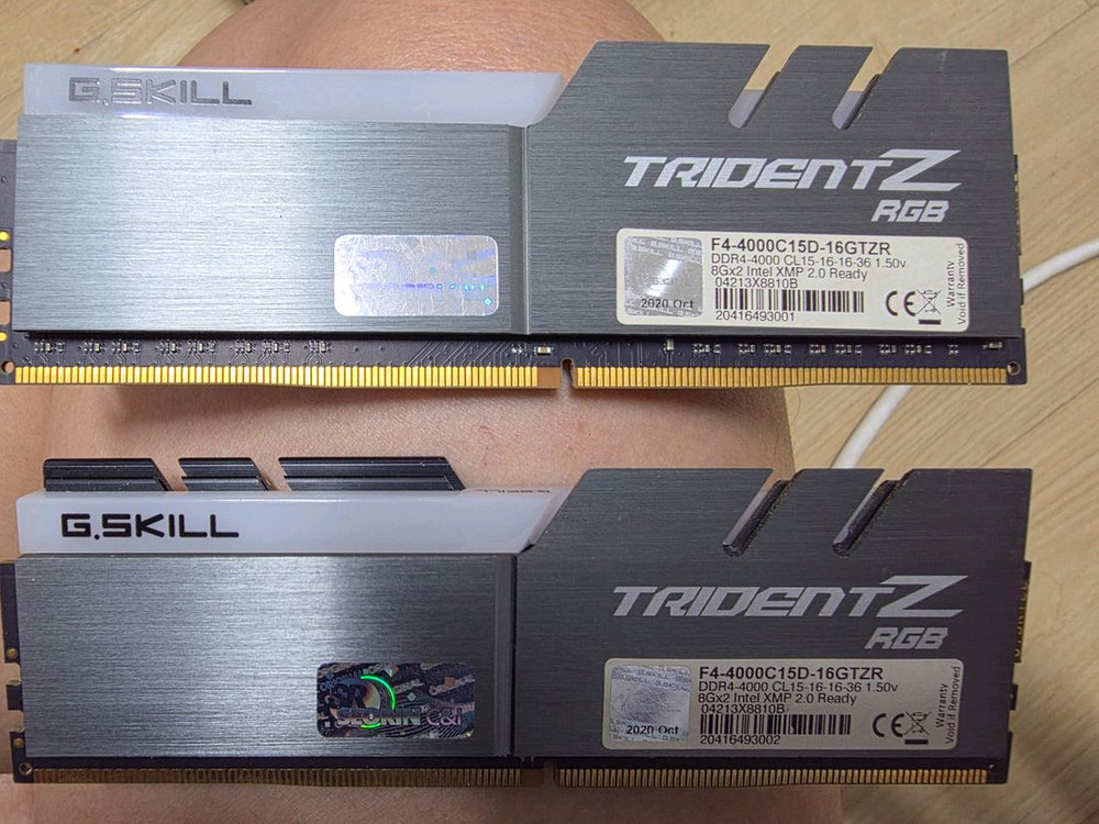DDR4 GSKILL 4000 8GB x 2 3600 8GB x2(총4개) 팝니다. 이미지