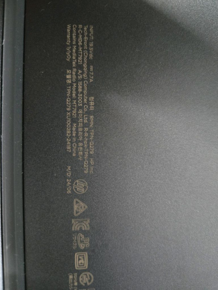 HP 빅터스 게이밍 노트북 라이젠5 RTX2050 부품용수리용 이미지