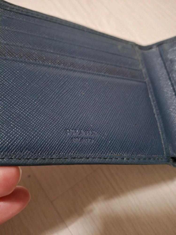 정품PRADA,지갑,프라다반지갑,사피아노 레더 반지갑,남자반지갑,명품지갑 이미지