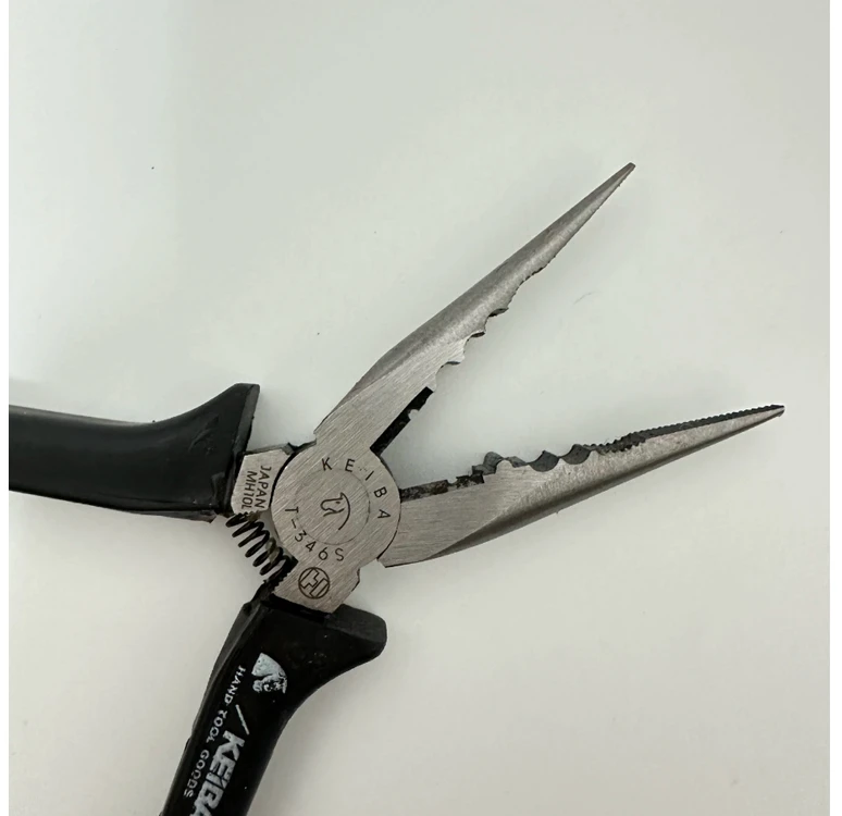 일본산 정품 KEIBA 케이바 다목적 롱노우즈 플라이어 150mm + 강력 니퍼 150mm 이미지