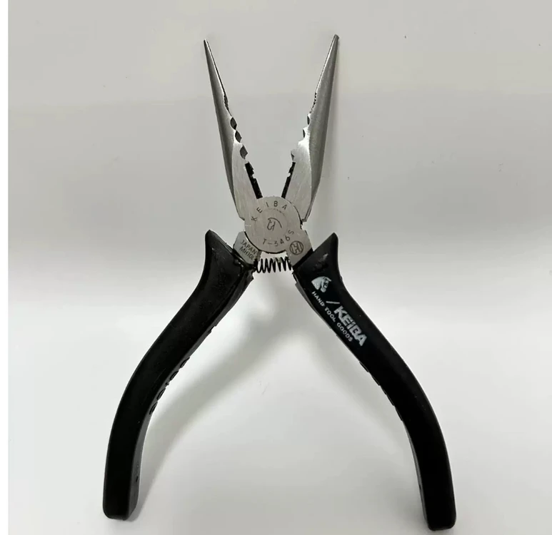 일본산 정품 KEIBA 케이바 다목적 롱노우즈 플라이어 150mm + 강력 니퍼 150mm 이미지